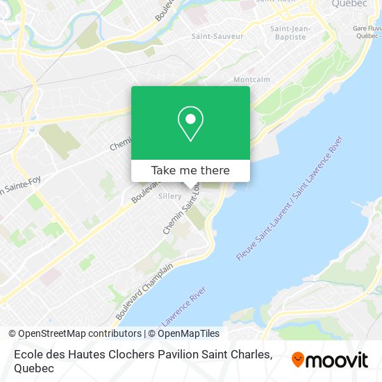 Ecole des Hautes Clochers Pavilion Saint Charles map