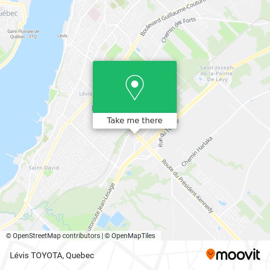 Lévis TOYOTA map