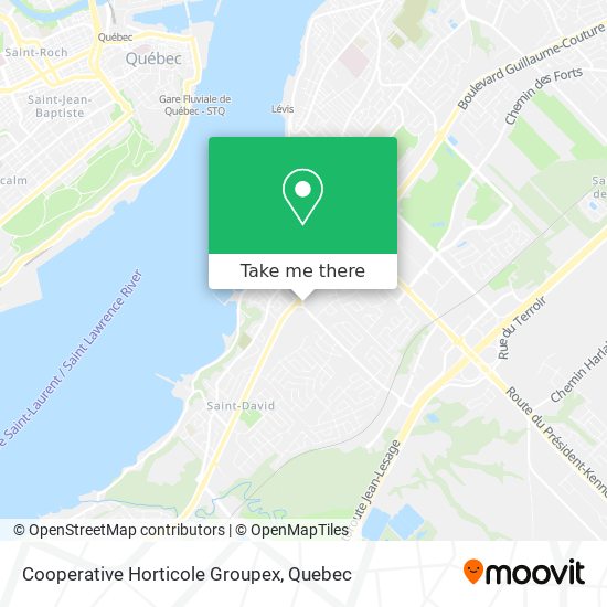 Cooperative Horticole Groupex map