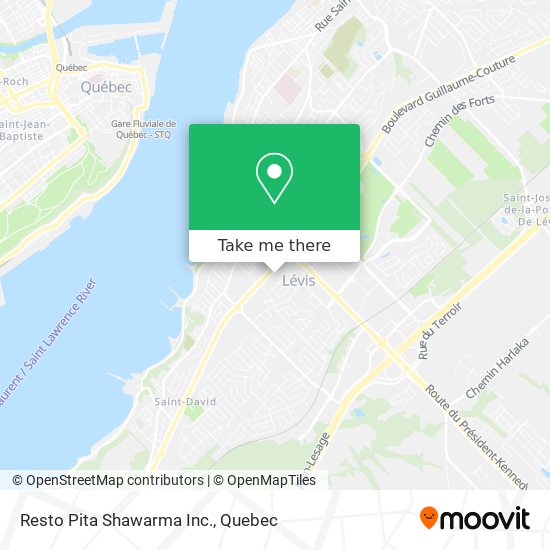 Resto Pita Shawarma Inc. map