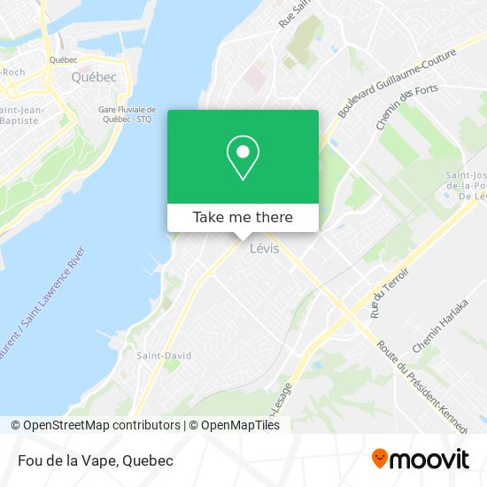 Fou de la Vape map