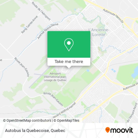 Autobus la Quebecoise map