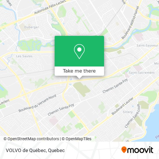 VOLVO de Québec map