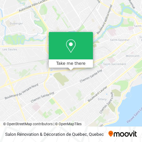 Salon Rénovation & Décoration de Québec map