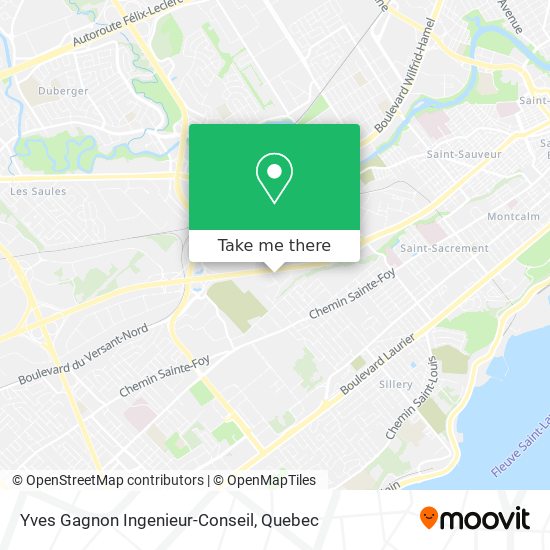 Yves Gagnon Ingenieur-Conseil map