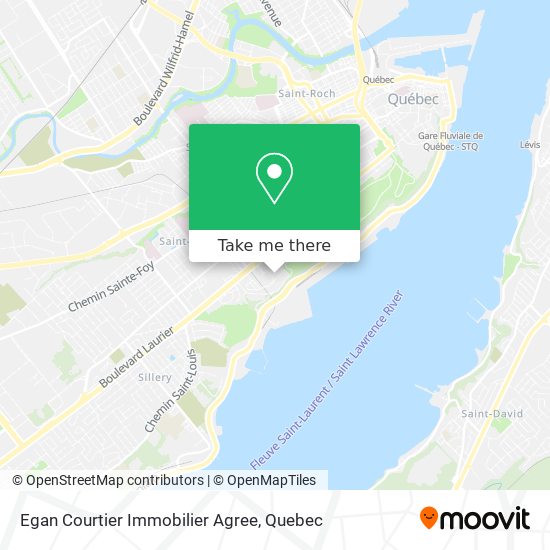 Egan Courtier Immobilier Agree map