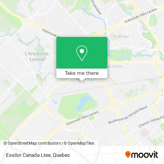 Essilor Canada Ltee map