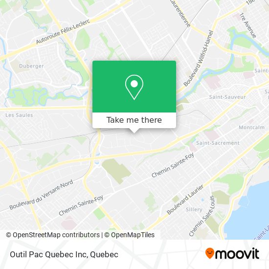 Outil Pac Quebec Inc map