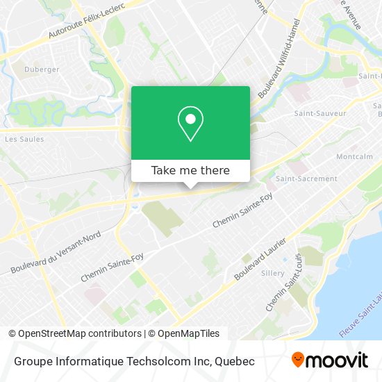 Groupe Informatique Techsolcom Inc map