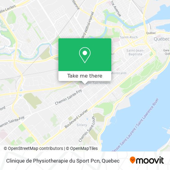 Clinique de Physiotherapie du Sport Pcn map