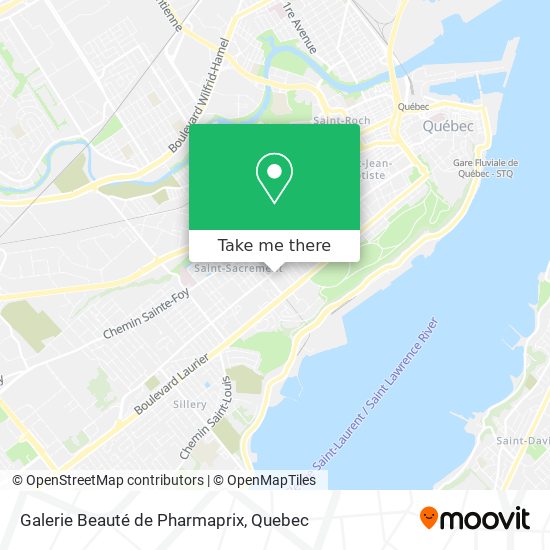 Galerie Beauté de Pharmaprix map