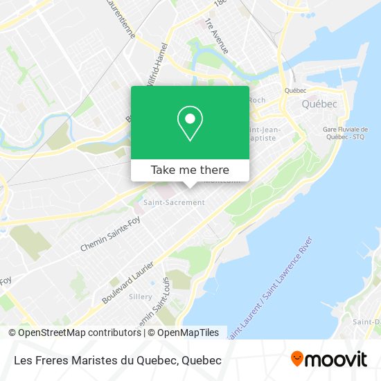 Les Freres Maristes du Quebec map