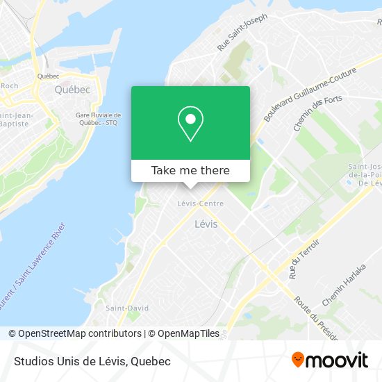 Studios Unis de Lévis map