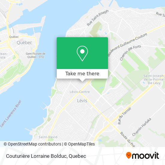 Couturière Lorraine Bolduc map