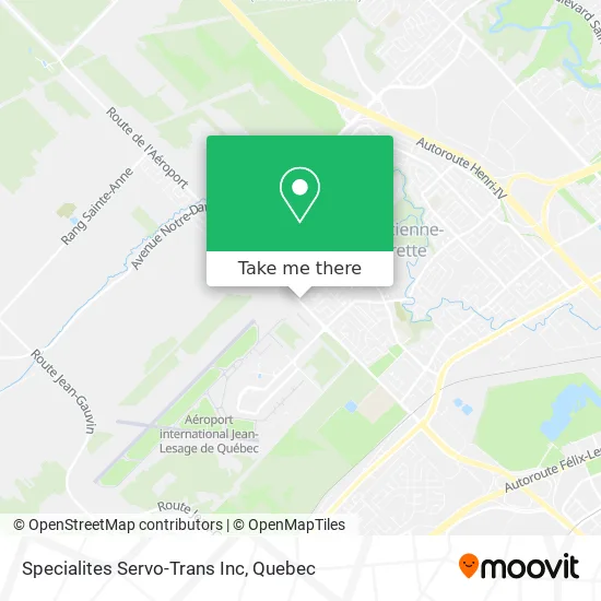 Specialites Servo-Trans Inc map