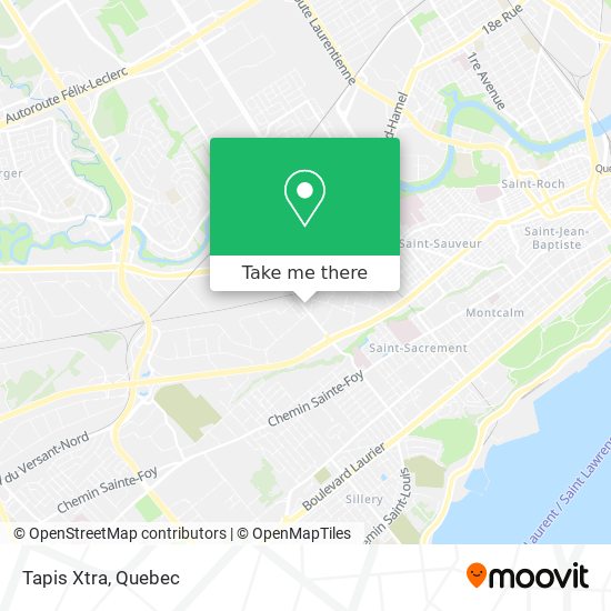 Tapis Xtra map