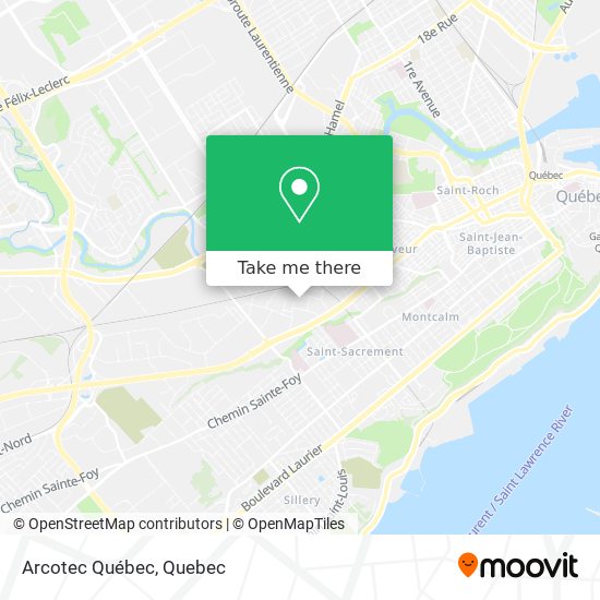 Arcotec Québec map