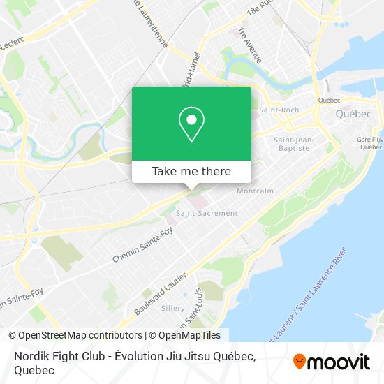 Nordik Fight Club - Évolution Jiu Jitsu Québec map