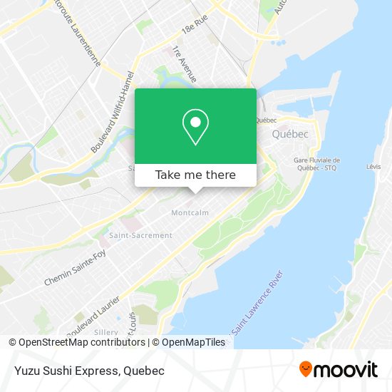 Yuzu Sushi Express map