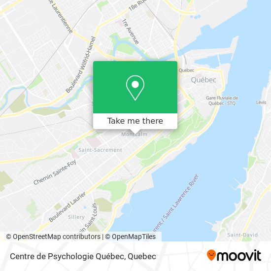 Centre de Psychologie Québec map