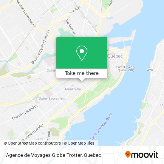 Agence de Voyages Globe Trotter map