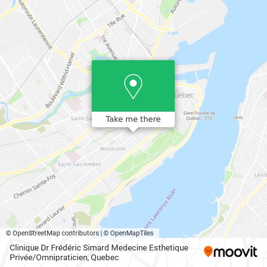 Clinique Dr Frédéric Simard Medecine Esthetique Privée / Omnipraticien map