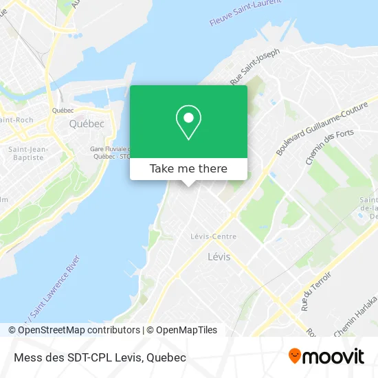 Mess des SDT-CPL Levis map