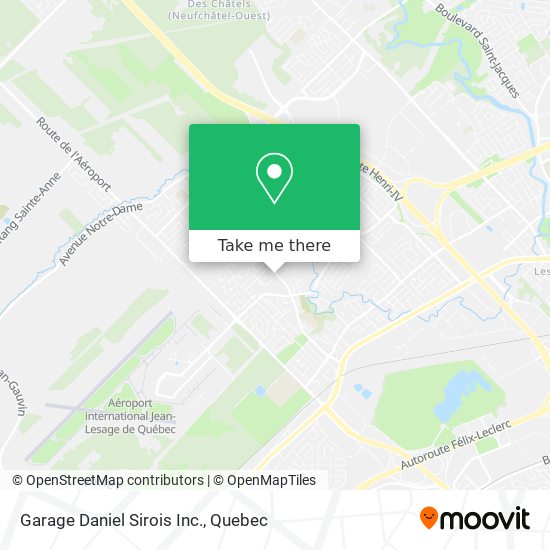 Garage Daniel Sirois Inc. map