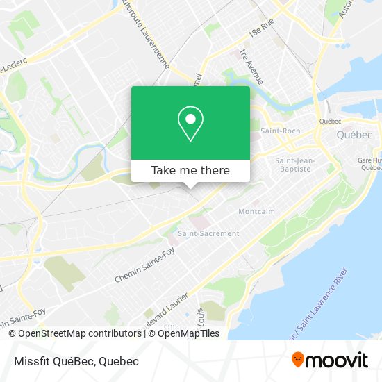 Missfit QuéBec map