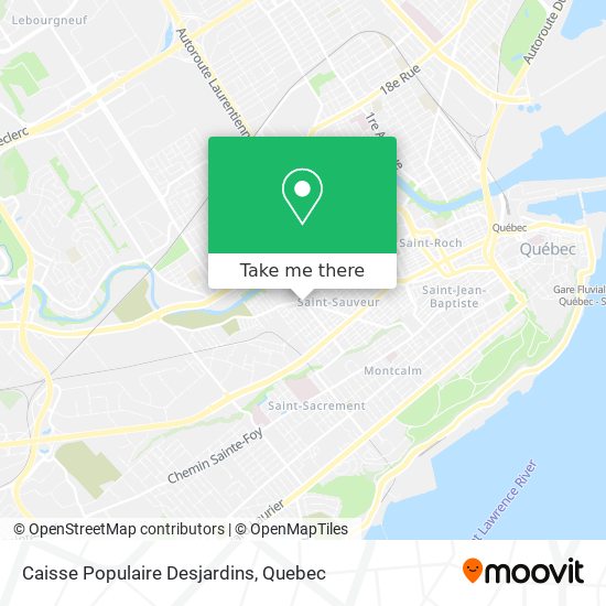 Caisse Populaire Desjardins map