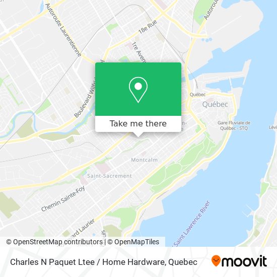 Charles N Paquet Ltee / Home Hardware map