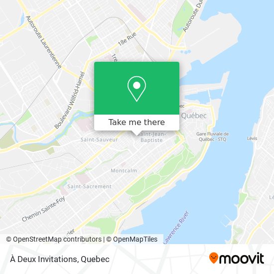 À Deux Invitations map