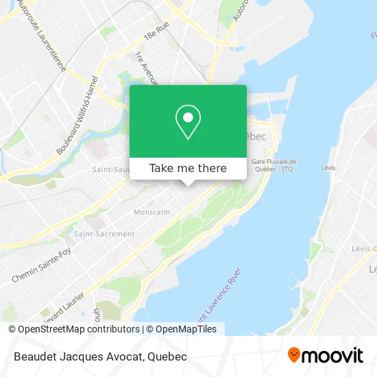 Beaudet Jacques Avocat map