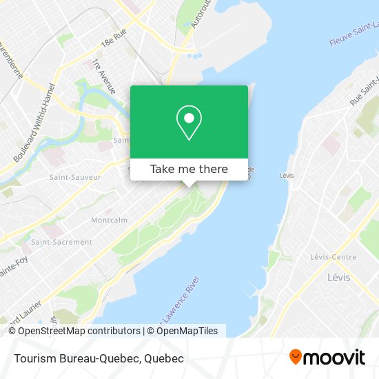 Tourism Bureau-Quebec map