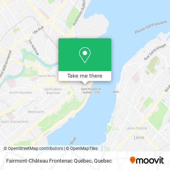 Fairmont-Château Frontenac Québec map