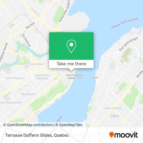 Terrasse Dufferin Slides map
