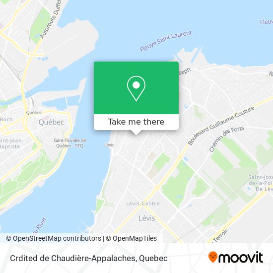 Crdited de Chaudière-Appalaches map