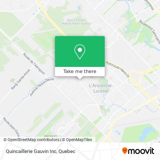 Quincaillerie Gauvin Inc map