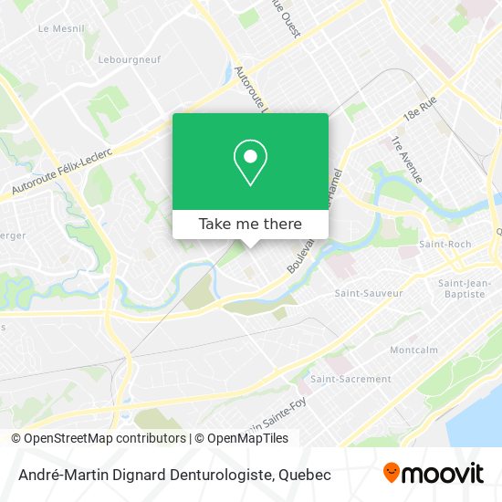 André-Martin Dignard Denturologiste map
