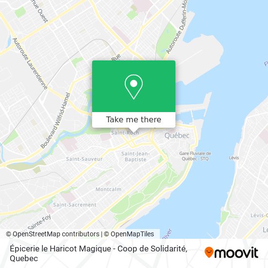 Épicerie le Haricot Magique - Coop de Solidarité map