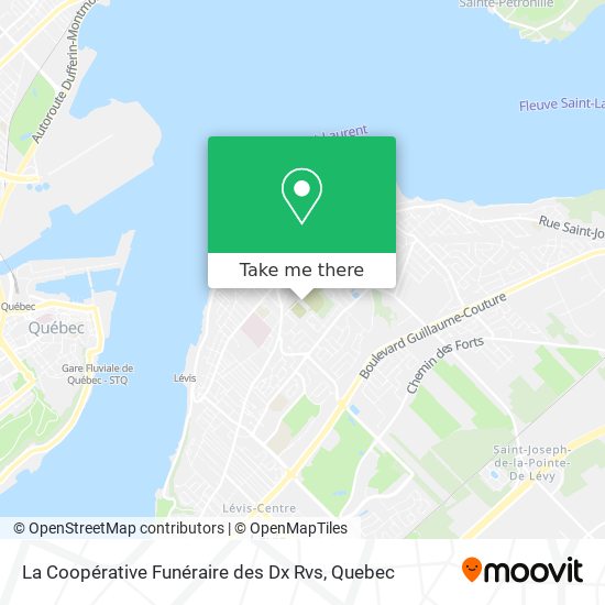 La Coopérative Funéraire des Dx Rvs map