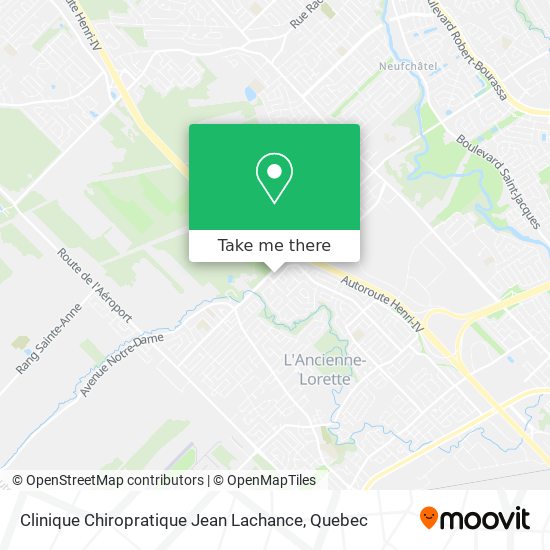Clinique Chiropratique Jean Lachance map