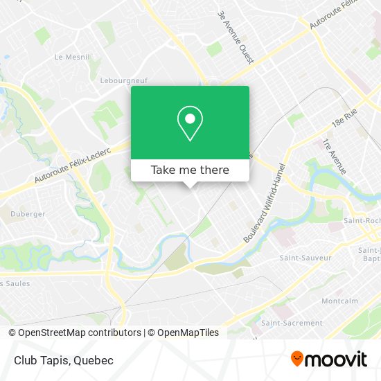 Club Tapis map