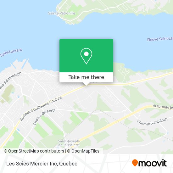 Les Scies Mercier Inc map