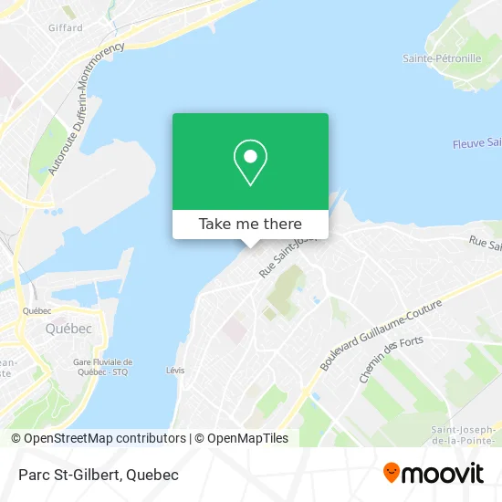 Parc St-Gilbert map