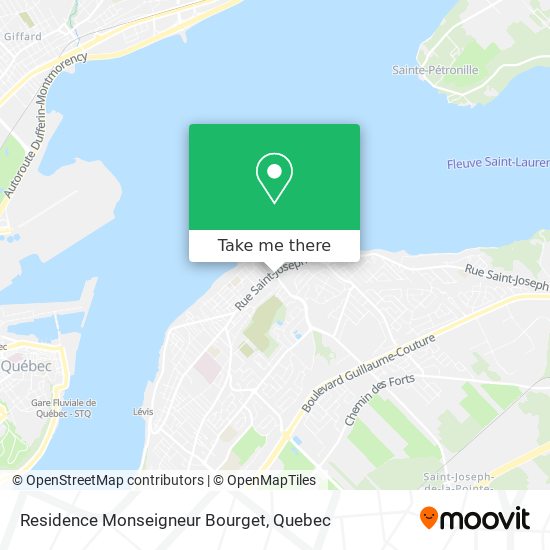 Residence Monseigneur Bourget map