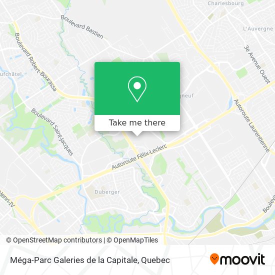 Méga-Parc Galeries de la Capitale map