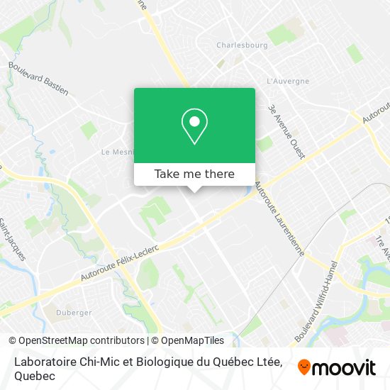 Laboratoire Chi-Mic et Biologique du Québec Ltée map