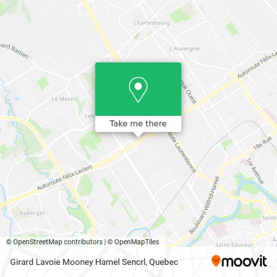 Girard Lavoie Mooney Hamel Sencrl map