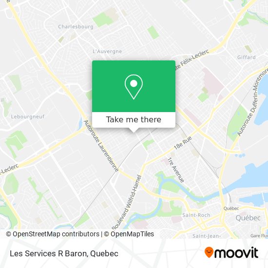 Les Services R Baron map